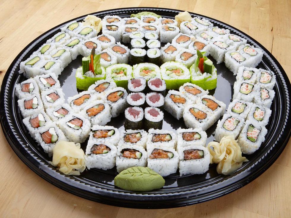 Marcy, Super Bowl food, January 2013, RA Sushi, Maki Maki Platter