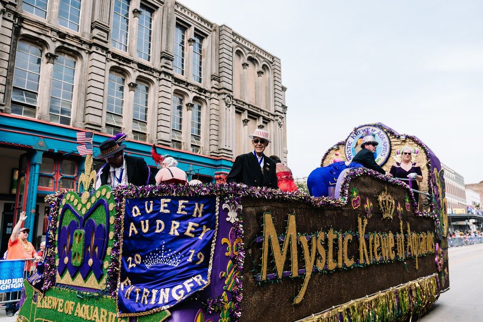 Mardi Gras! Galveston Mystic Krewe parade float
