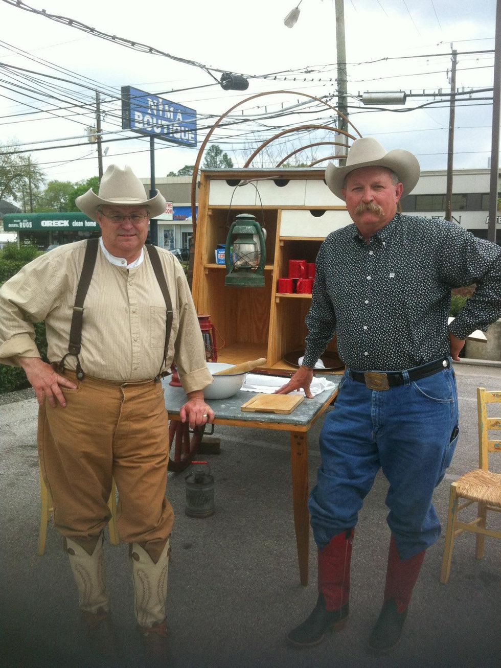 Marene, cowboy cuisine, two men