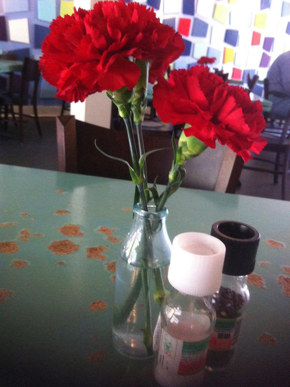 Marene, flowers, salt, pepper