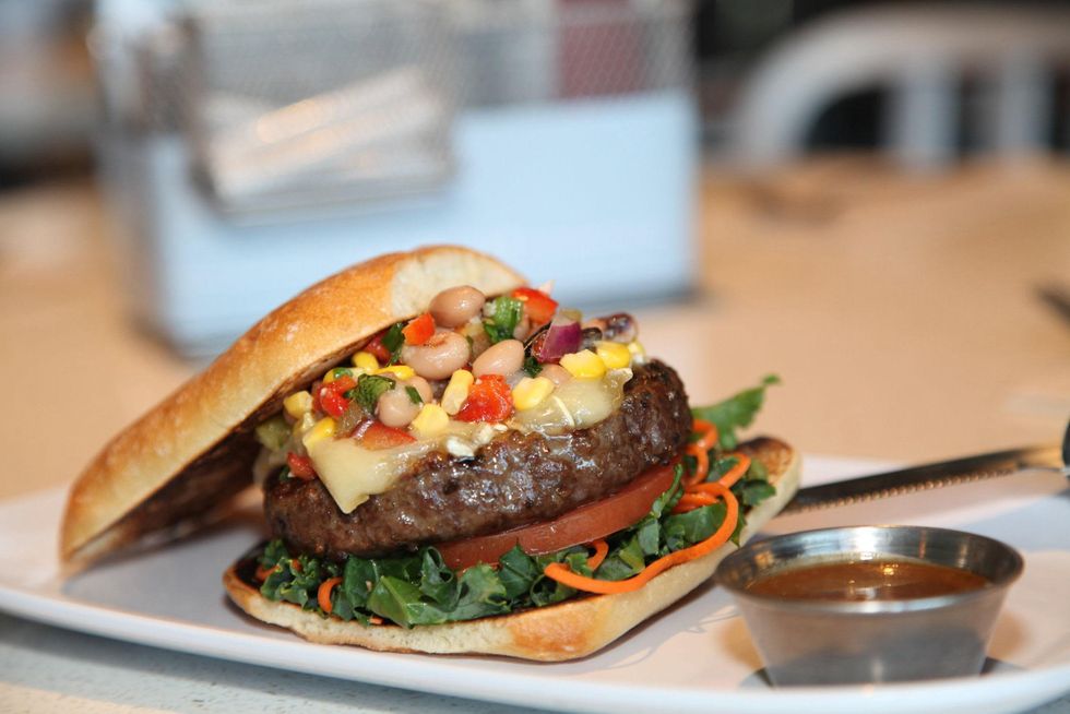 Marene, Rodeo Time, Eat Up, February 2013, Texas Caviar Burger-Rodeo