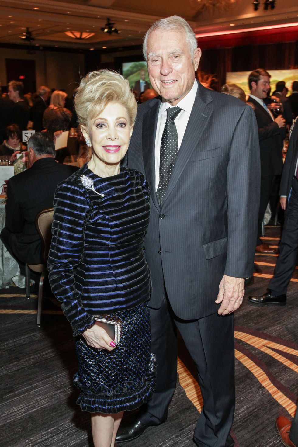 Margaret Alkek Williams and Jim Daniel at the Bush Wine Dinner November 2014