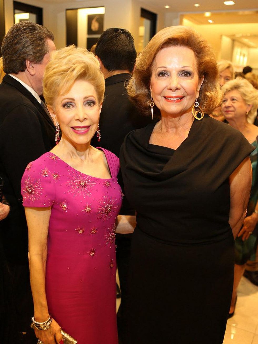 Margaret Williams, left, and Philamena Baird at the Winter Ball kick-off event