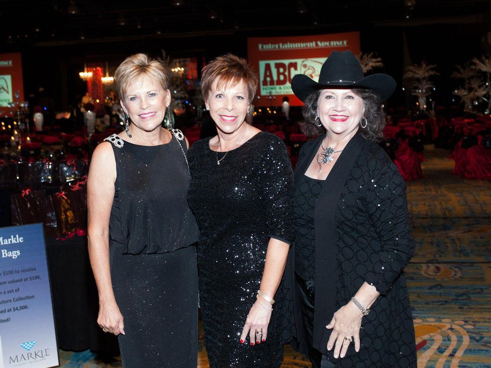 Margie Crump, from left, Marilyn Batter and Linda Fowler at the Northwest Ministries Gala October 2013
