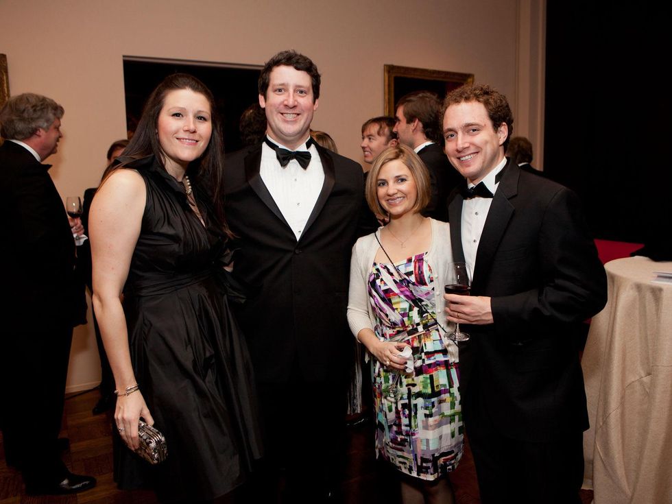 Margot Trevino, from left, Charles Rosson and Carrie and James Leader at the Rienzi Society dinner January 2014