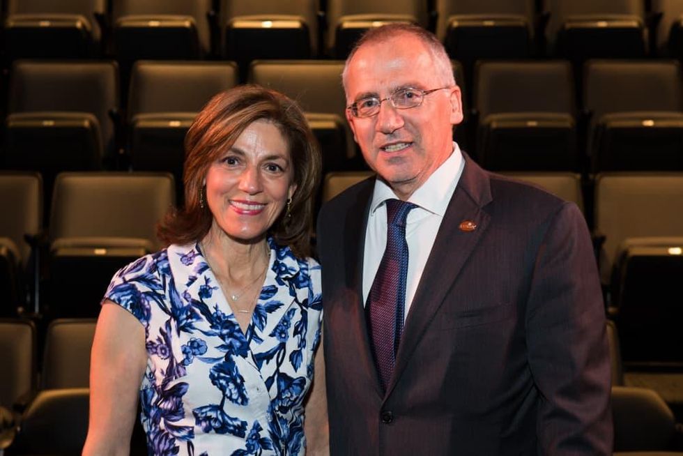 Maria Pappas and Giuseppe N. Colasurdo at UTHealth Live