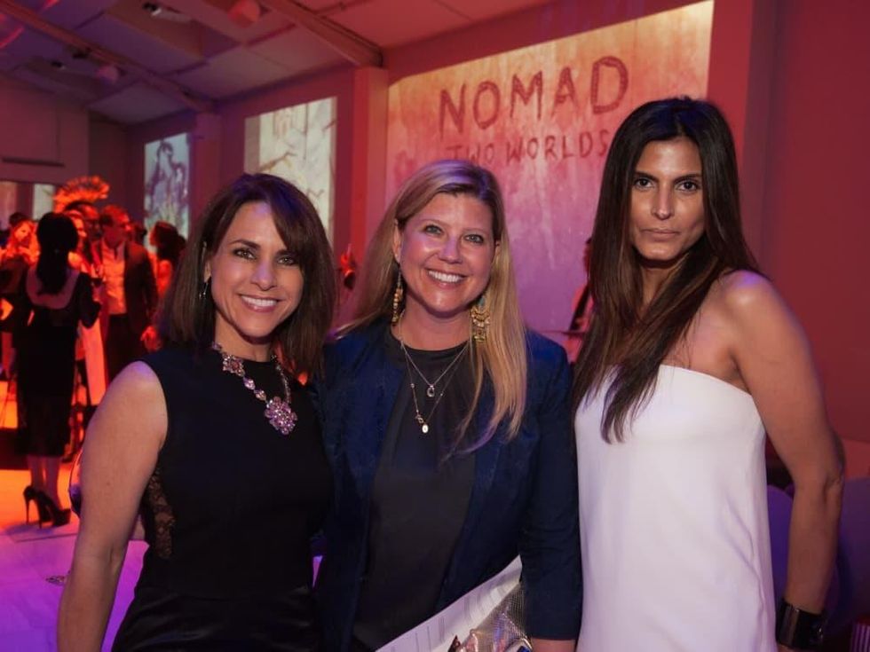 Marian Bush, Kackie Macha, Sabiha Remutalla at Nomad fundraiser