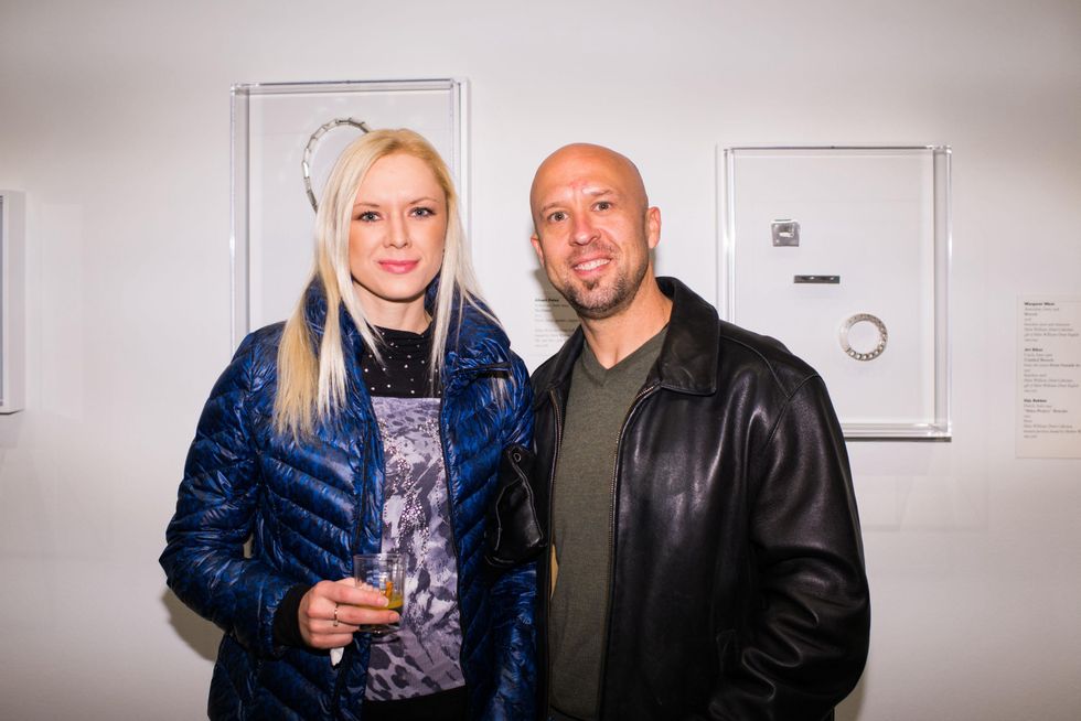 Mariana Kotenko and Lex Newcastle at the MFAH Art Crowd Party November 2014