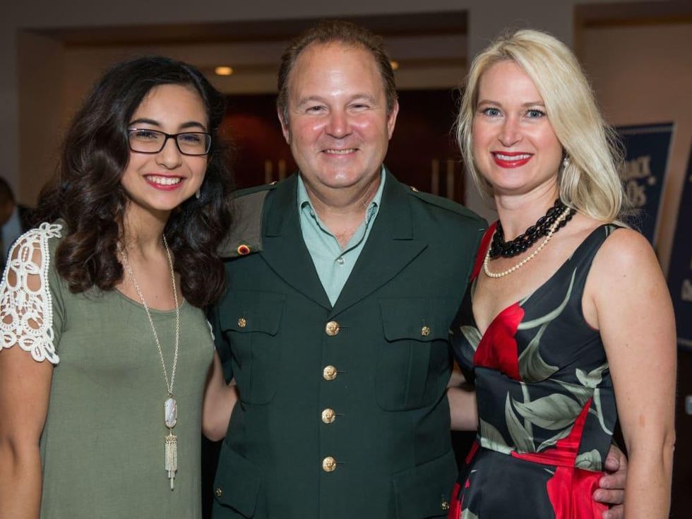 Mariana Pitts, Jeffrey Pitts, Michelle Pitts at Mission for Yahweh gala