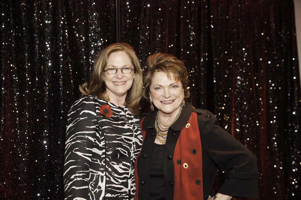 Marie Caplan, left, and Beth Wolff at the Go Red For Women luncheon May 2014