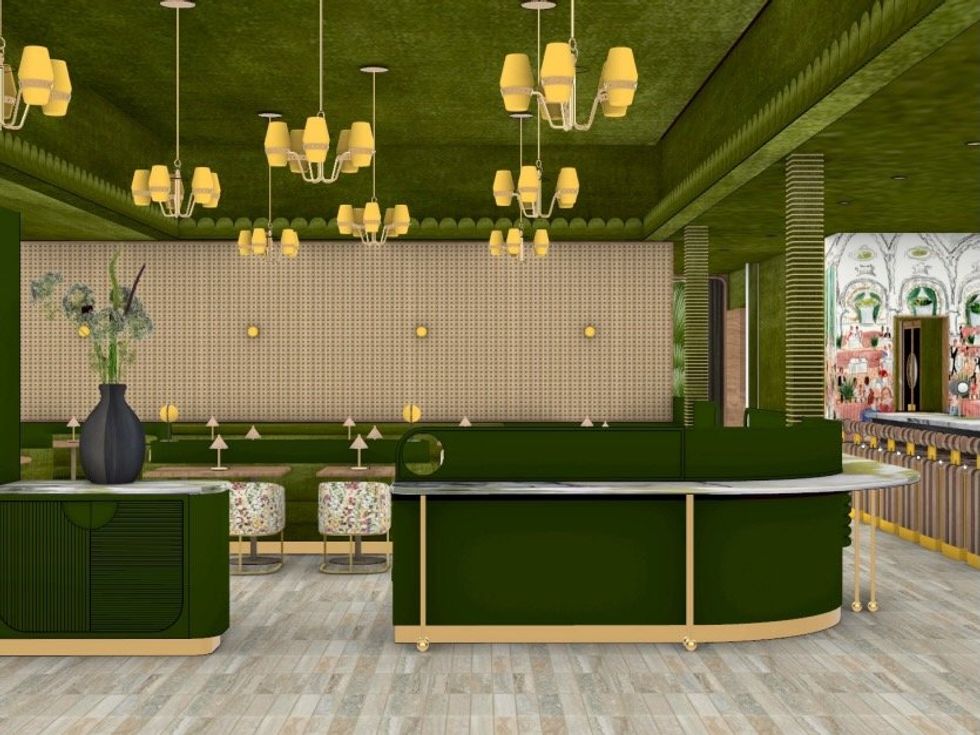 Marigold Club interior rendering
