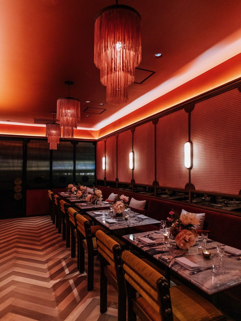Marigold Club private dining room interior