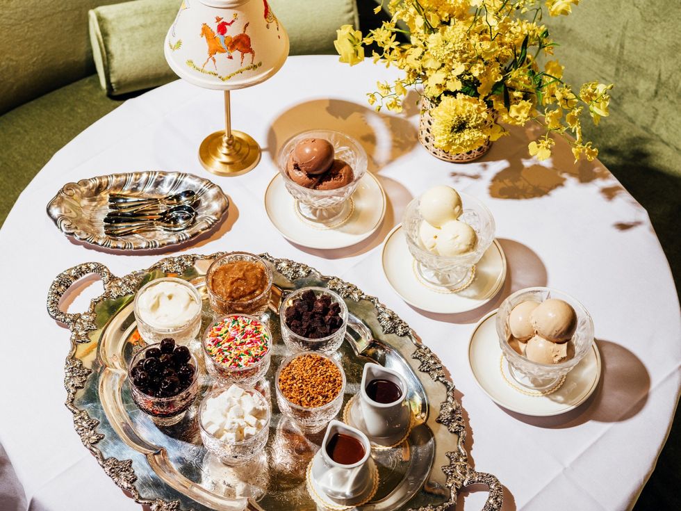 Marigold Club sundae cart