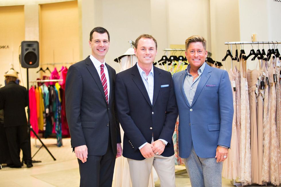 Mark Hanson, from left, Andrew Cordes and Brian H. Teichman at the Houston Symphony Retrospective Exhibit event March 2014