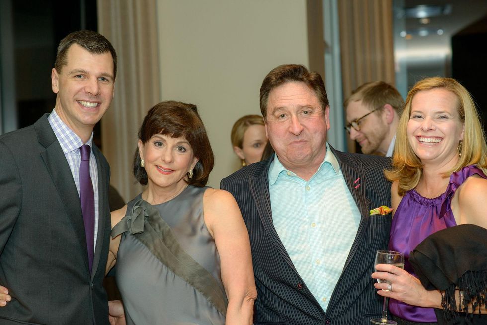 Mark Hanson, from left, Cookie and Lee Centracco and Jennifer Ducey at the Houston Symphony POPS Event with Steven Reineke & Sutton Foster February 2015