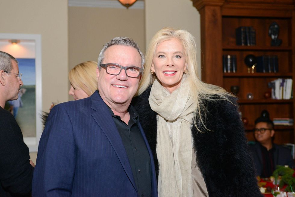 Mark Lowry and Tama Lundquist at Bubba and Mark's Christmas Party December 2014.
