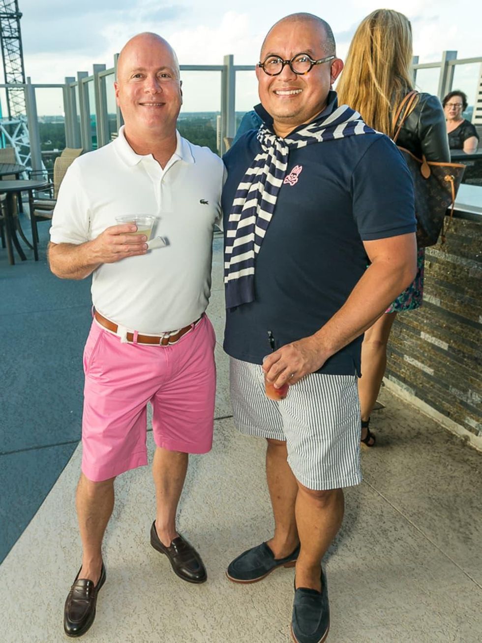 Mark Roberts, Jenn Wu at CultureMap Country Club Social