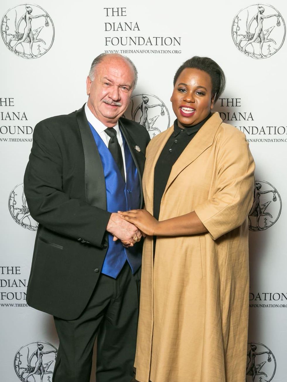 Mark Wade Brown and Alex Newell at Diana Awards