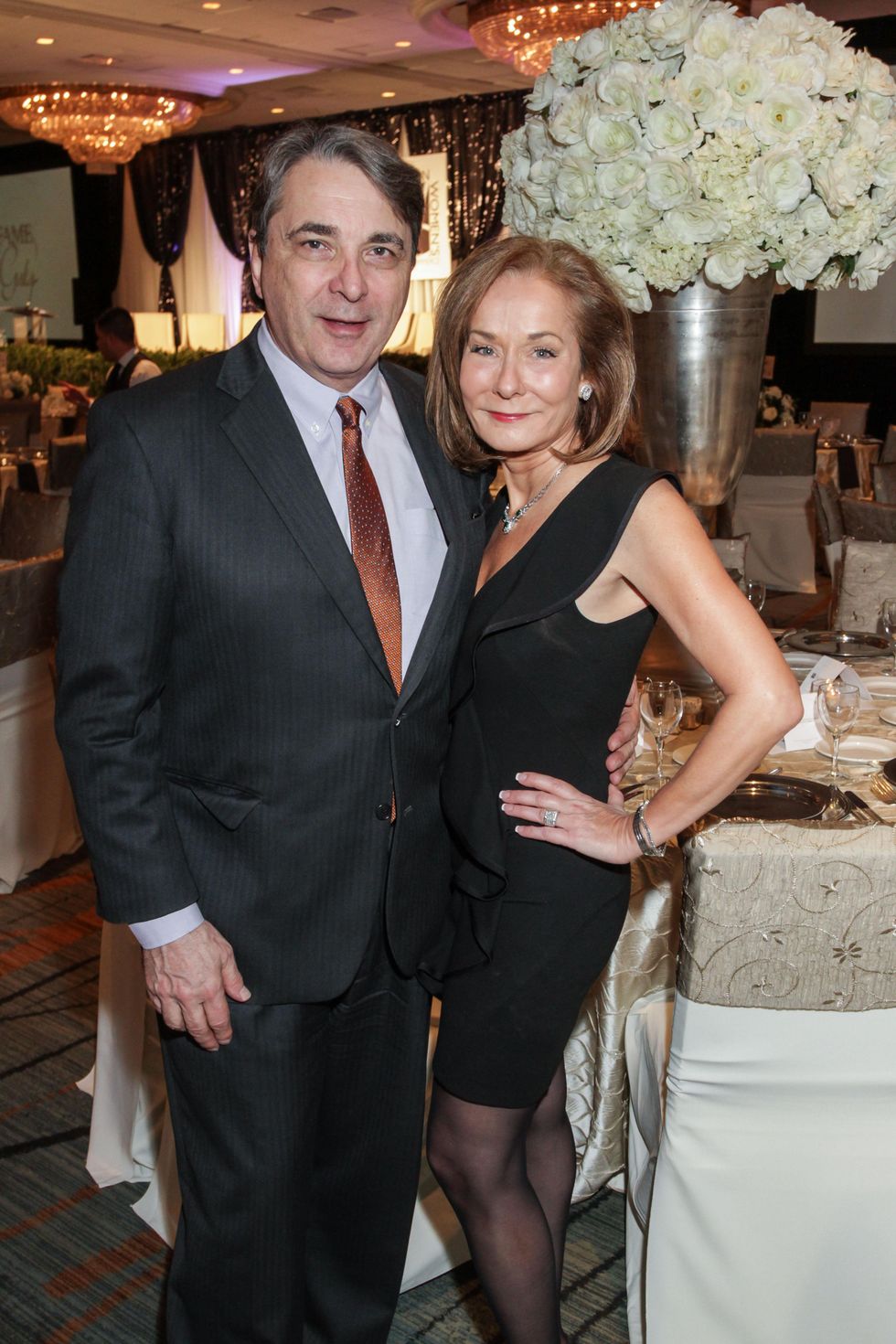 Mark Wawro and Melanie Gray at the Women's Chamber of Commerce Hall of Fame Gala December 2014