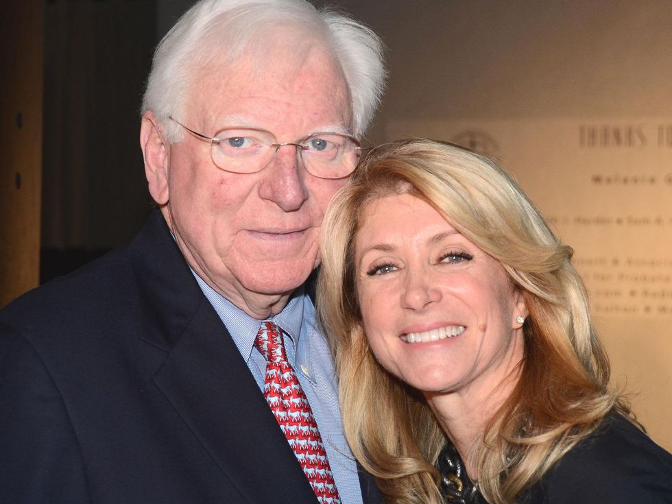 Mark White and Wendy Davis in Houston November 2013