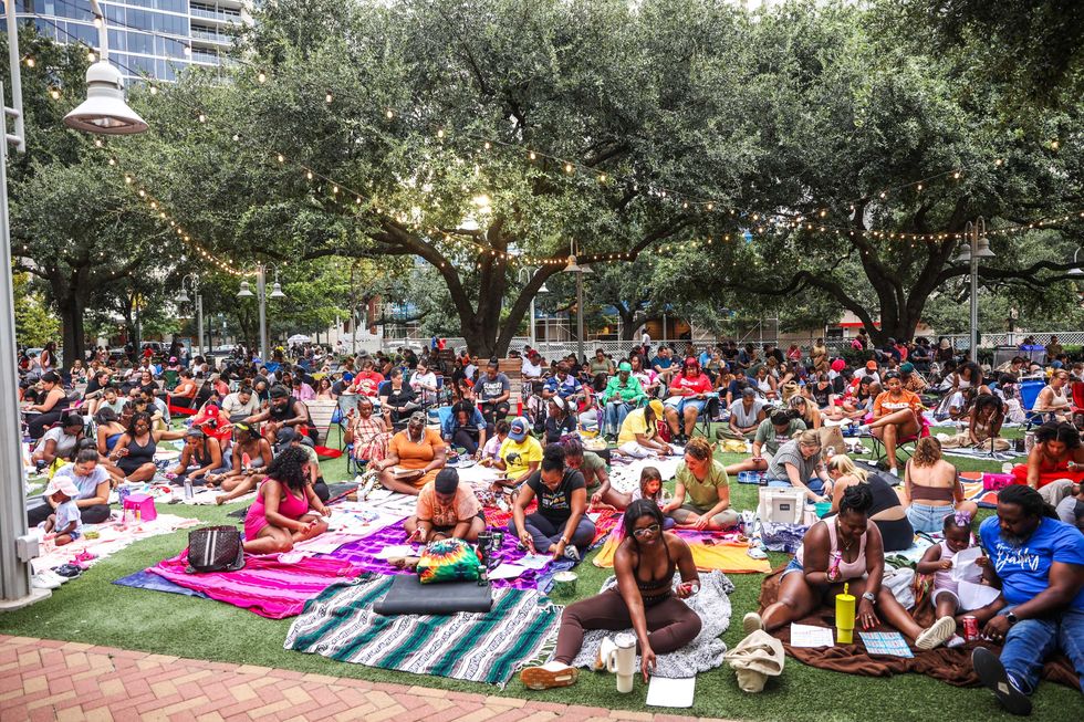 Market Square Park Houston Blanket Bingo