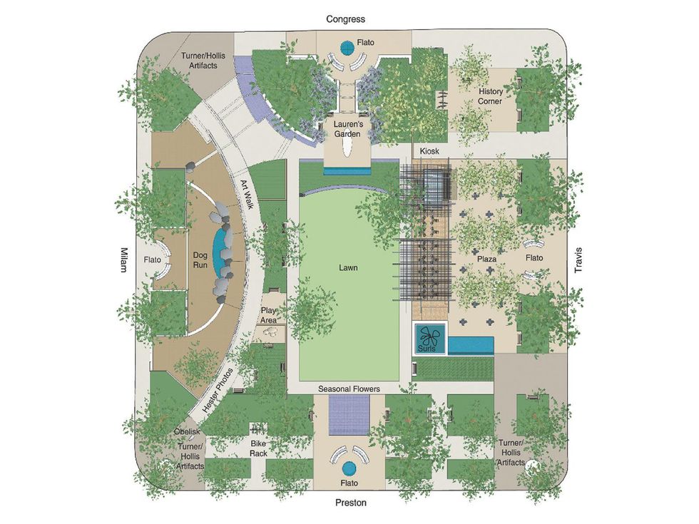 Market Square renovations, site rendering, January 2013