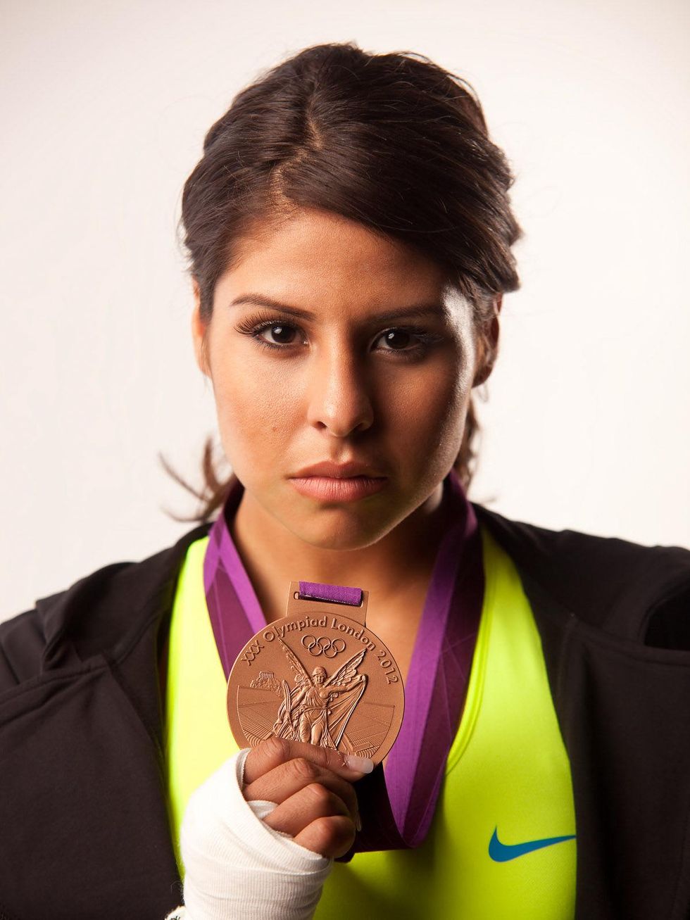 Marlen with medal