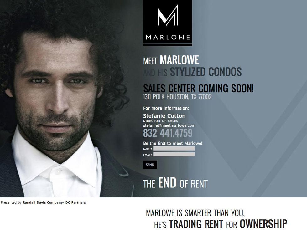 Marlowe Houston 20-story high-rise ad campaign March 2015