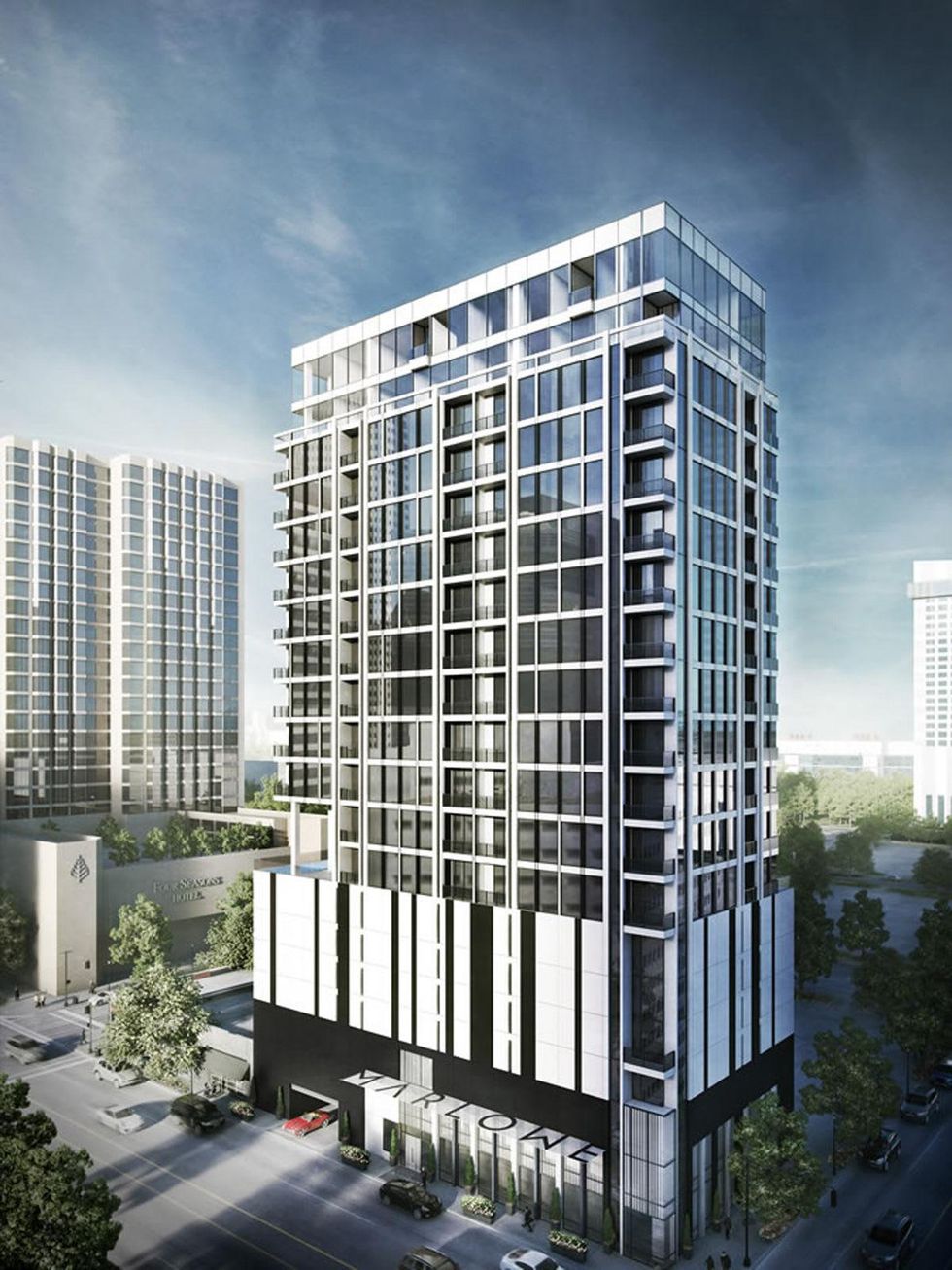 Marlowe Houston 20-story high-rise rendering downtown Houston March 2015
