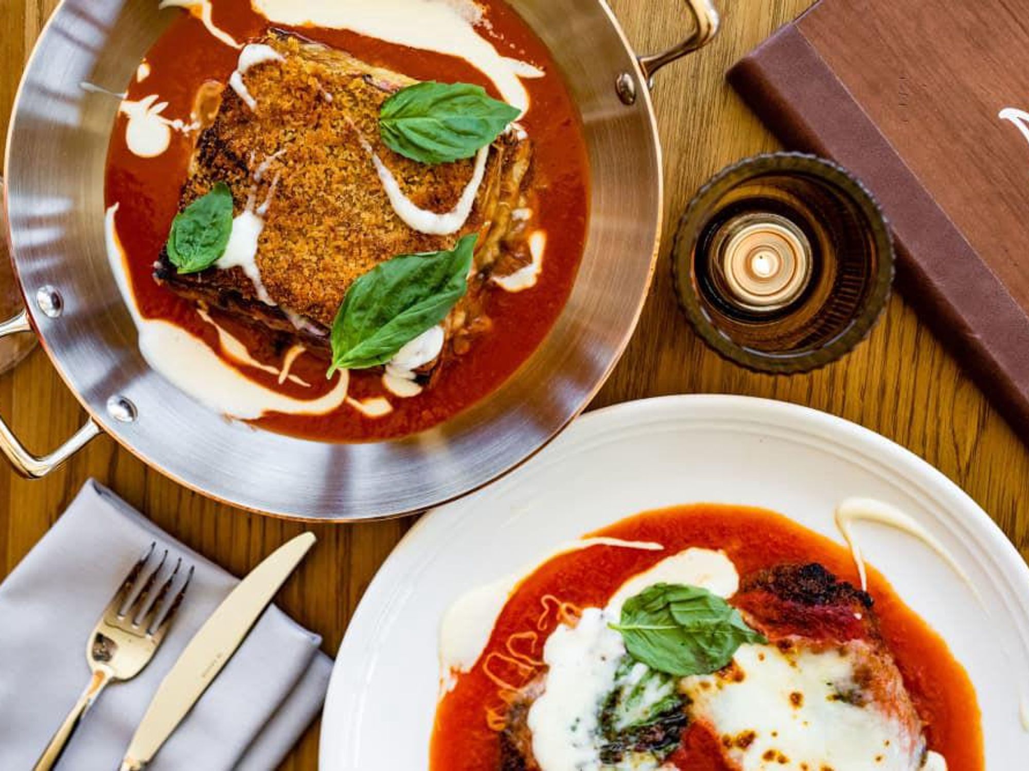 Marmo serves Italian-American classics like chicken parmigiana.