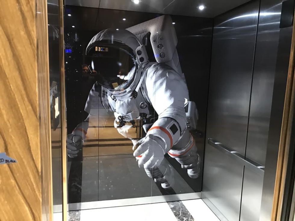 Marriott Marquis astronaut elevator