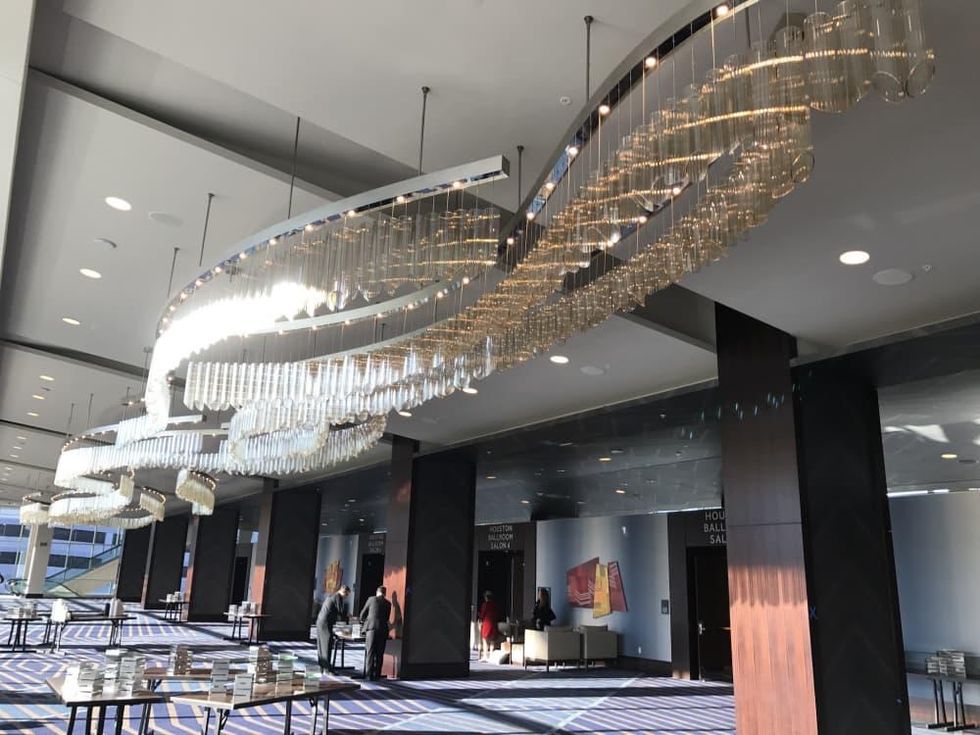 Marriott Marquis ballroom foyer