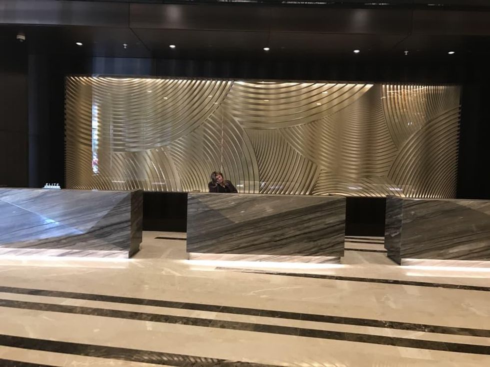 Marriott Marquis check in desk