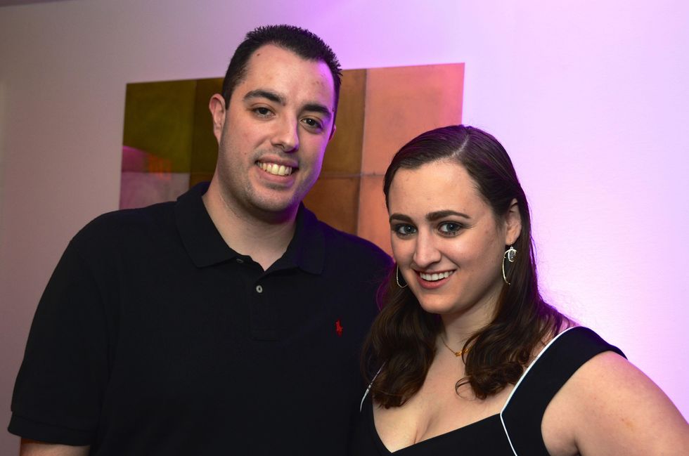 Marten Mckeown and Ali Valach at the Flavour launch at Hotel Derek February 2015