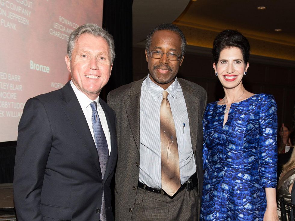 Martin Fein, from left, Dr. Benjamin Carson and Dr. Kelli Cohen Fein at Fund for Teachers October 2013