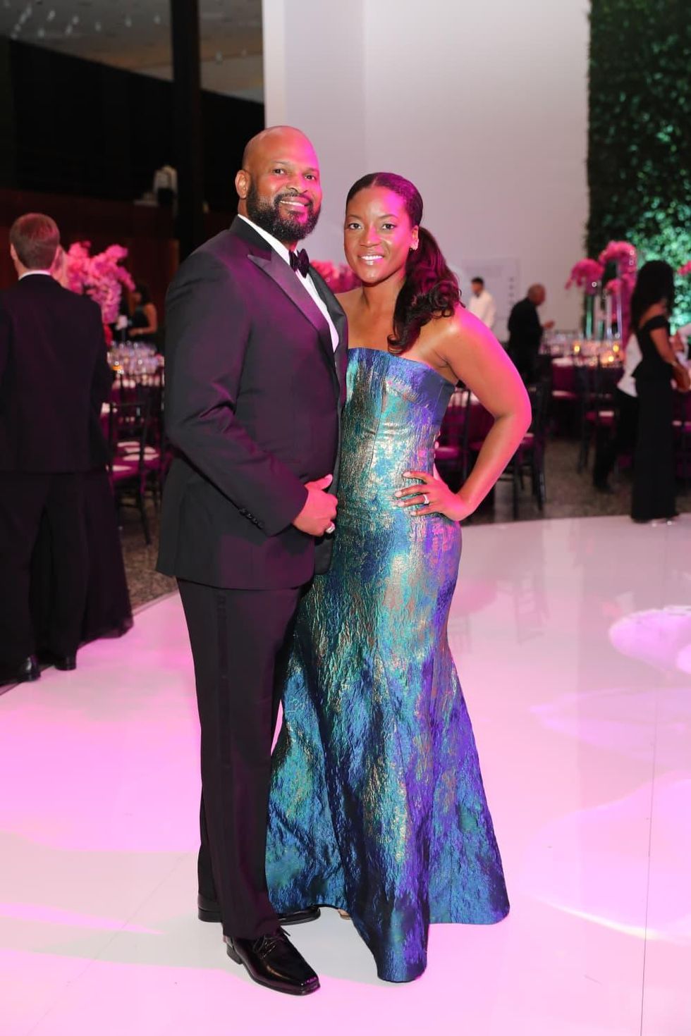 Martin Scruggs and Sahadat Kemi Nurudeen at Museum of Fine Arts Gala
