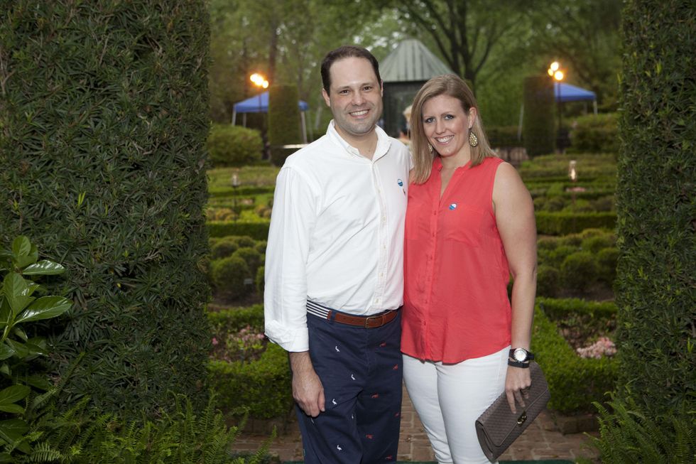 Martin Von Rosenberg and Carrie Worley at Bayou Bend's Bubbly on the Bend April 2014