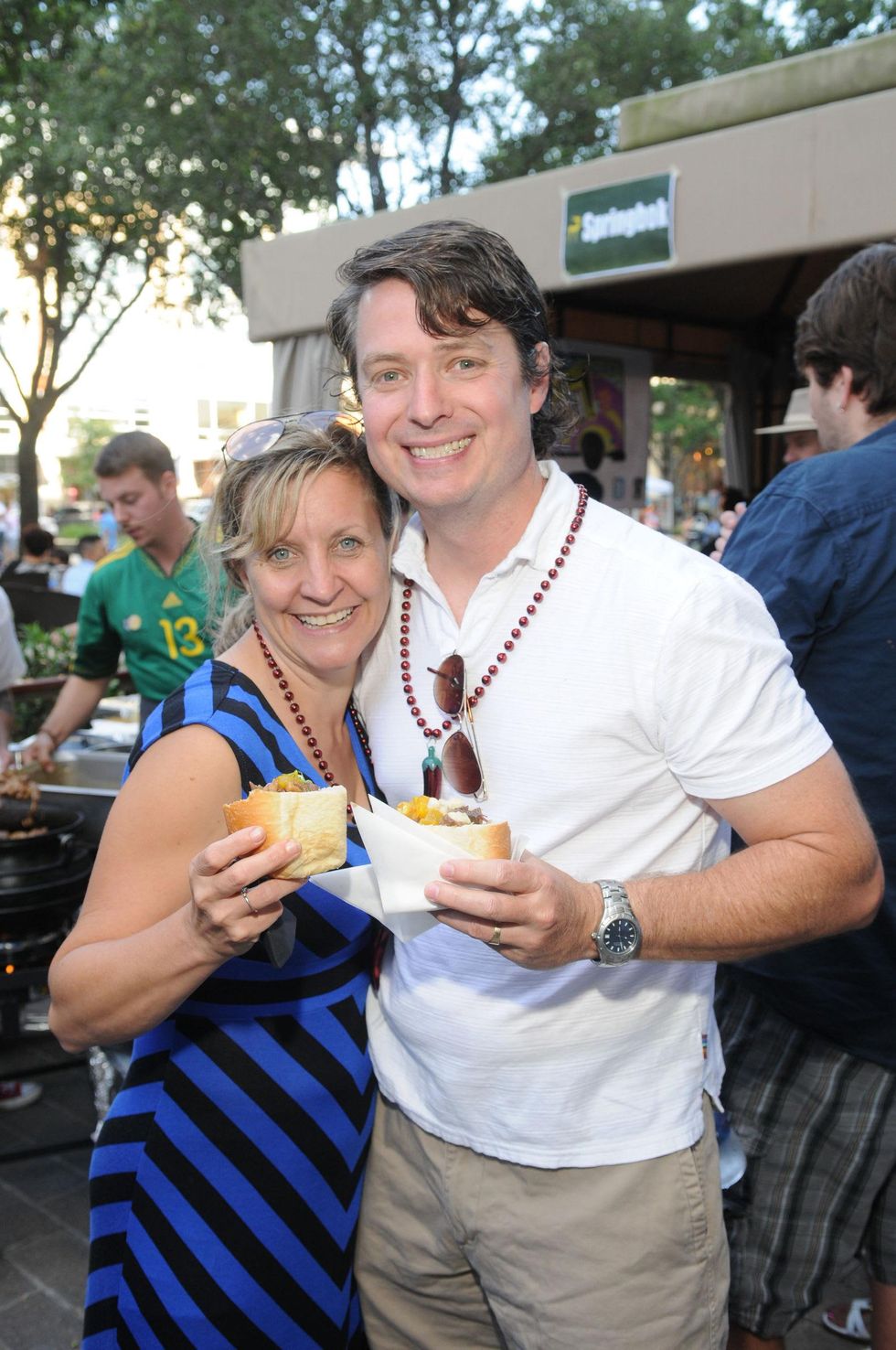 Mary and Chris Stockton at the Curry Crawl May 2014