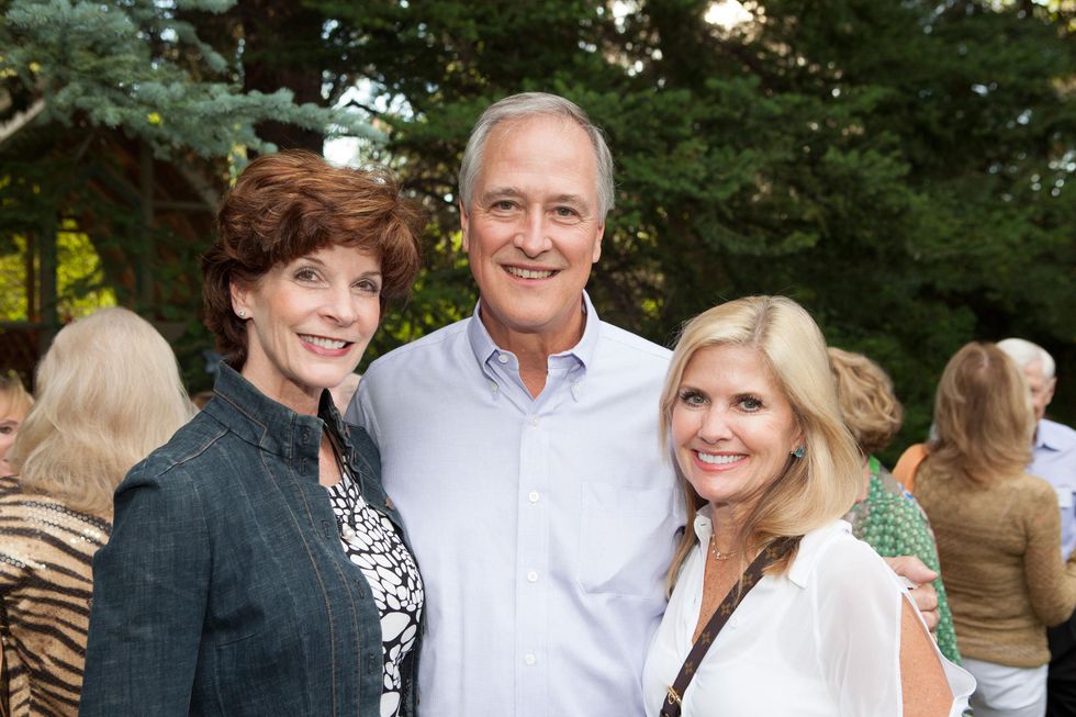 Mary and Will Williams, from left, with Susan Nutt at M.D. Anderson in Aspen July 2014