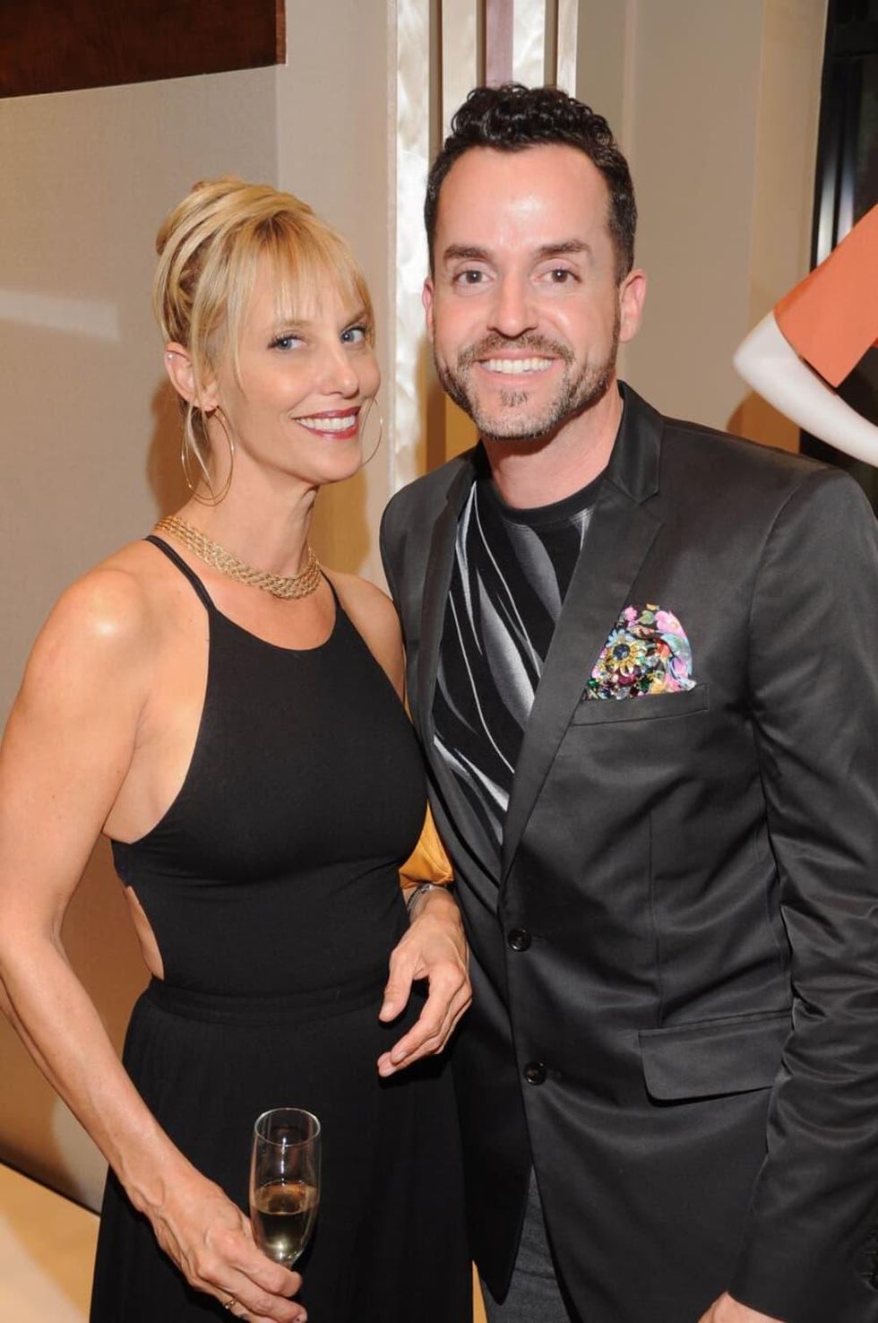 Mary Bowman, Fritz McDonald at Passion for Fashion party at Elizabeth Anthony