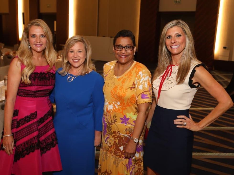 Mary D'Andrea, Jennifer Gammel, Stacey Stewart, Gina Bhatia at Best Dressed Luncheon 2017