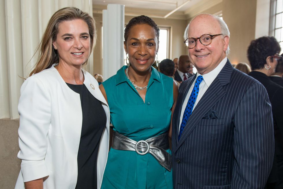 Mary Elizabeth Hahnfeld, from left, Suzette Caldwell and Glen Bauguss at the Legacy Luncheon September 2014