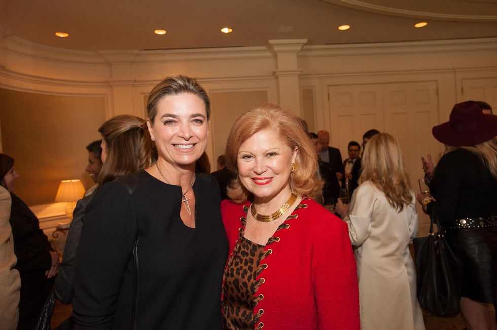 Mary Elizabeth Hahnfeld, left, and Jan Duncan at the Foundation for Teen Health luncheon October 2014