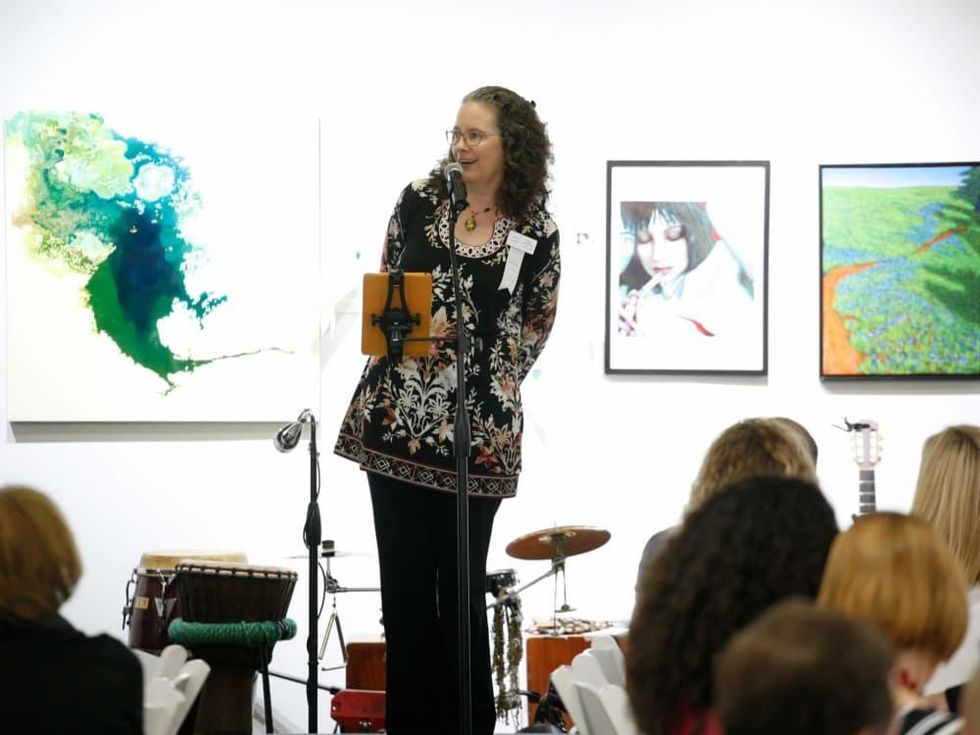 Mary Lawler at Art on the Avenue preview party