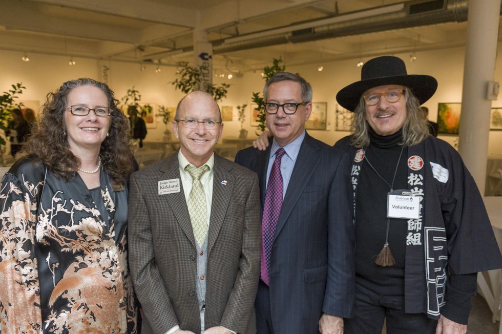 Mary Lawler, from left, Steve Kirkland, Peter Kelly and Jay Hamburger at Art on the Avenue November 2013