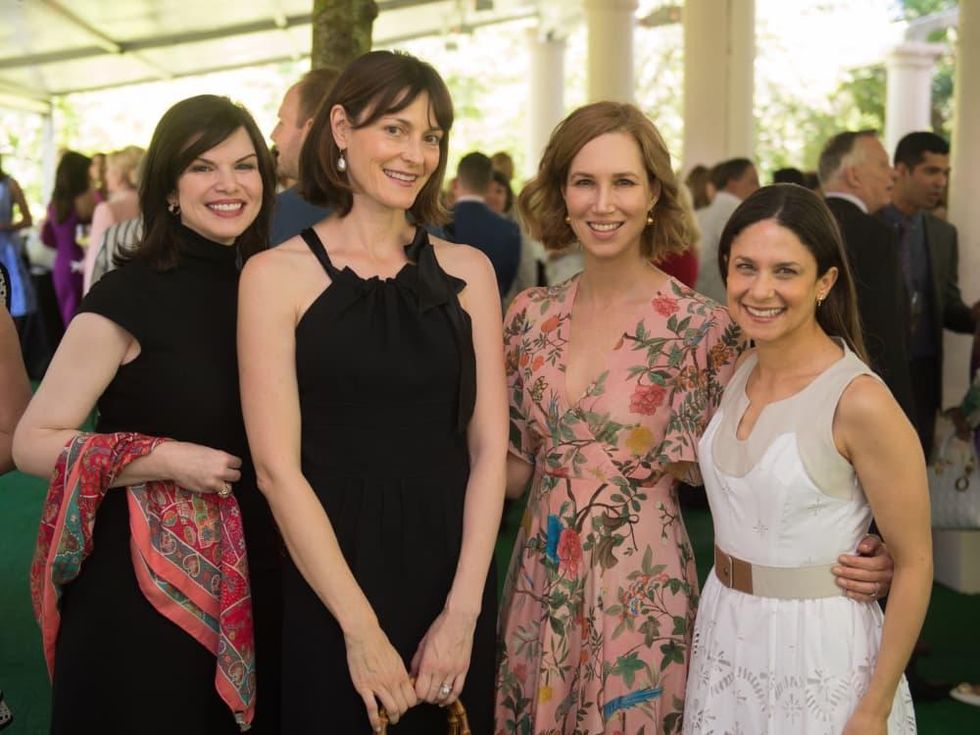 Mary Olga Lovett; Vicky Wight; Carolyn Doros; Karen Farber at Bayou Bend Oscar de la Renta