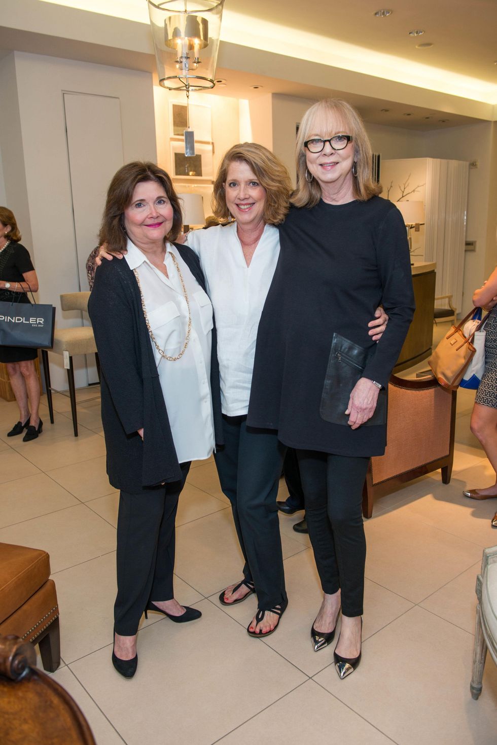 Mary Page, from left, Michaux Thomas and Cynthia Wells at the Decorative Center Houston Fall Market October 2014