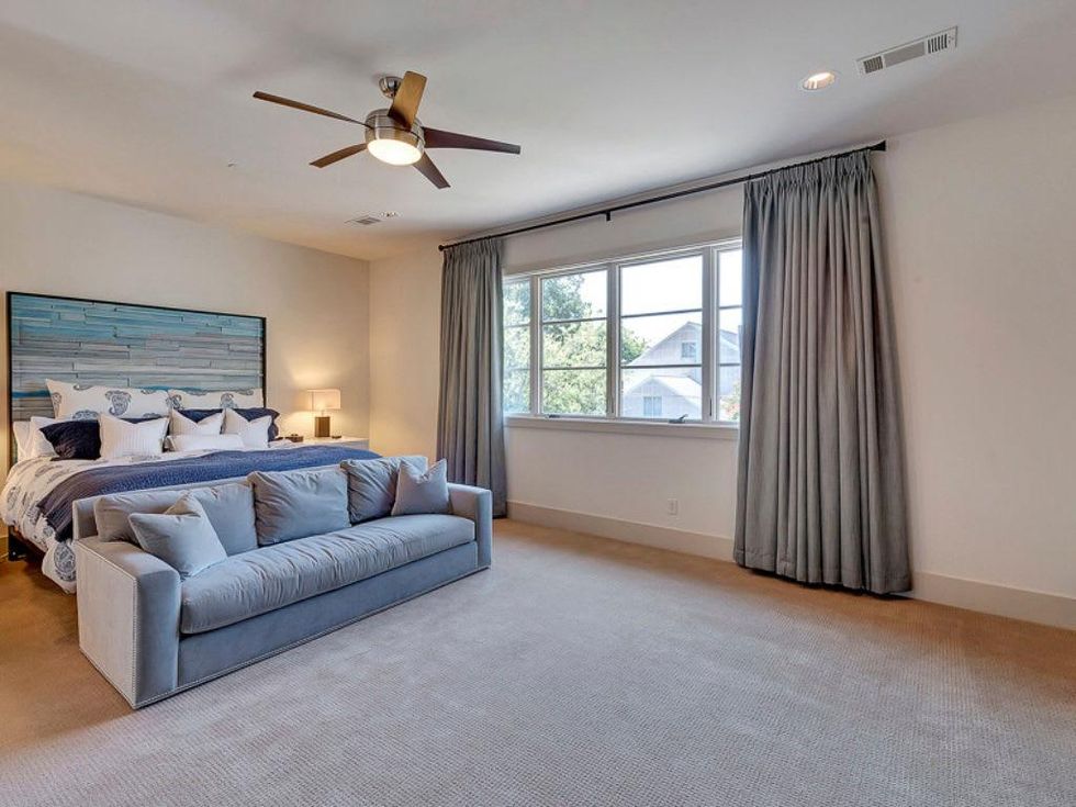 Master bedroom at 3417 Villanova in Dallas