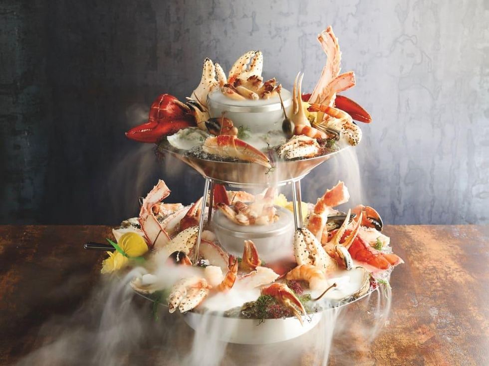 Mastro's seafood tower