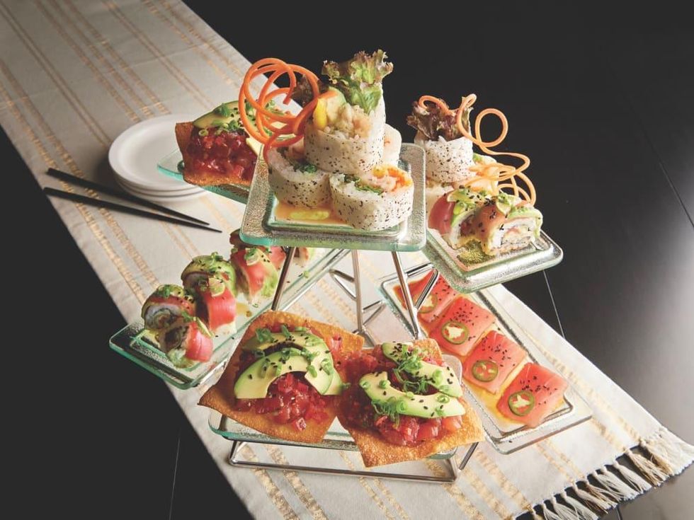 Mastro's sushi platter